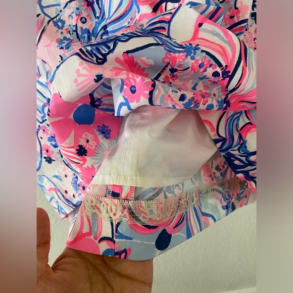 Lilly Pulitzer Keisha Off-The-Shoulder Floral Puff Sleeve Mini Dress - Picture 11 of 11